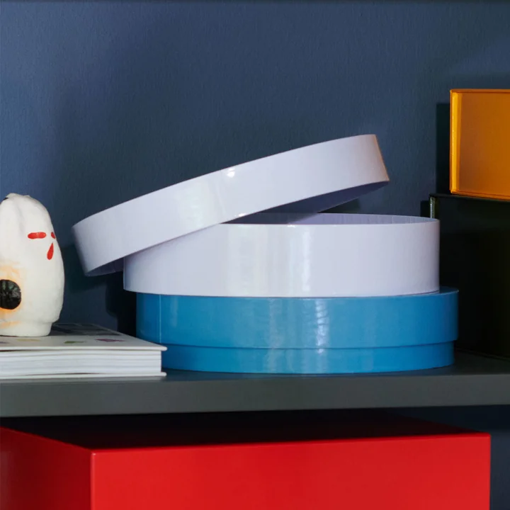 Colour Aufbewahrungsbox von HAY in der Ausführung rund