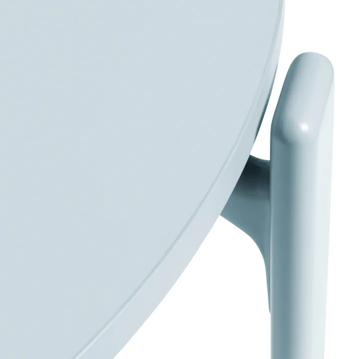 Rey Esstisch, Ø 128,5 cm, slate blue / Laminat hellgrau von HAY