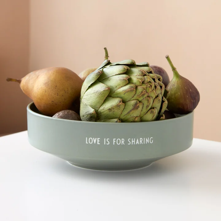 Favourite Schale medium, Ø 17,5 x H 6,5 cm in grün von Design Letters