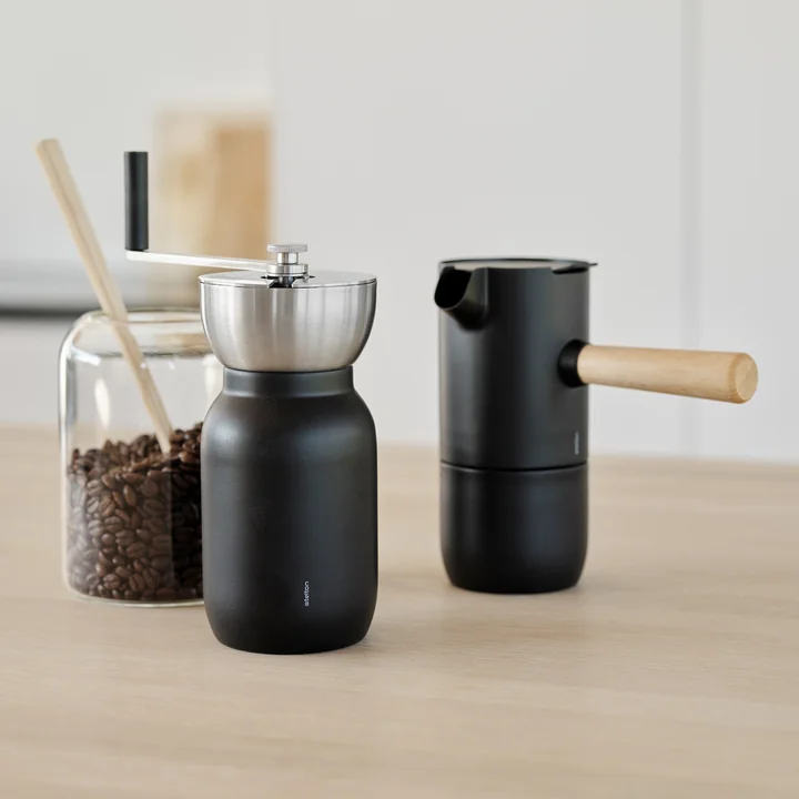 Collar Kaffeemühle in Edelstahl / schwarz von Stelton