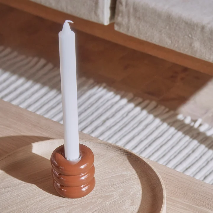 OYOY - Savi Kerzenhalter Ø 6,5 cm, nutmeg