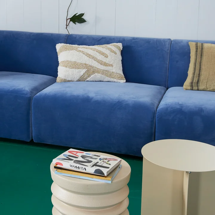 Fluffy Kissen von HKliving in der Farbe weiß / beige