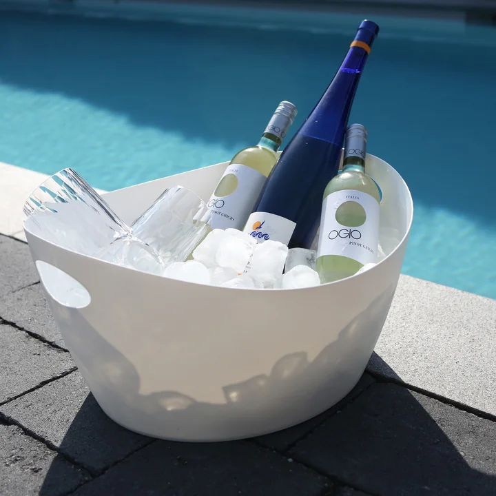 Bottichelli Zuber L, recycled white von Koziol