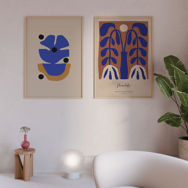 Flor Azul Poster von Paper Collective