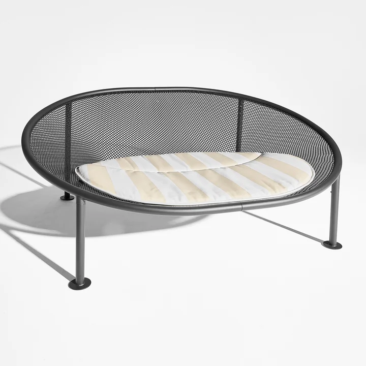 Netorious Sitzkissen von Fatboy in der Ausführung stripe sandy beige