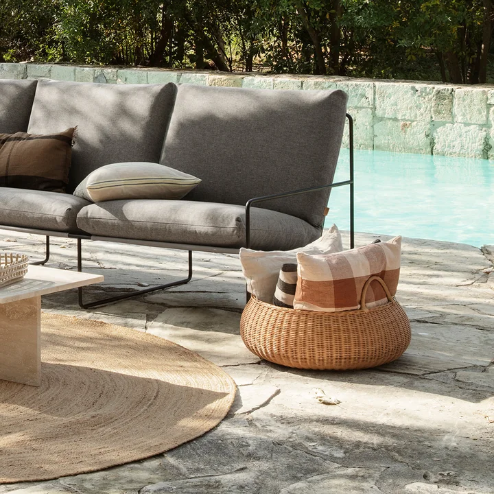 Braided Korb, Ø 60 cm, natur von Ferm Living