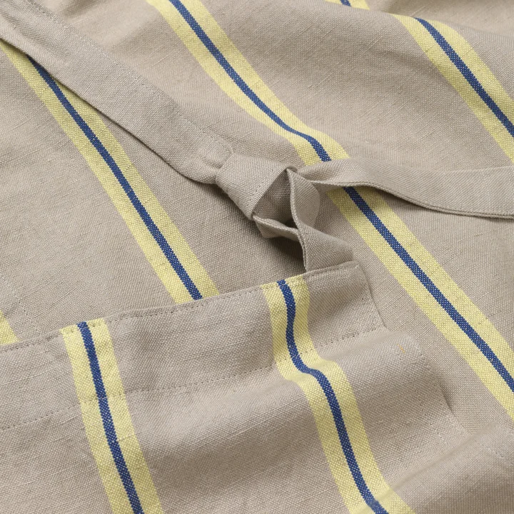 Hale Küchenschürze, oyster / lemon/ hellblau von Ferm Living