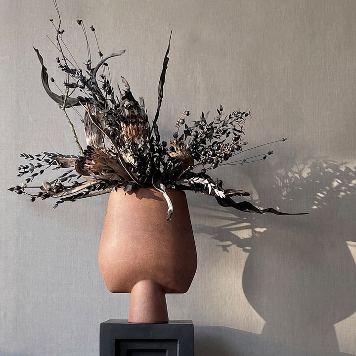 Sphere Vase Square large, terrakotta von 101 Copenhagen