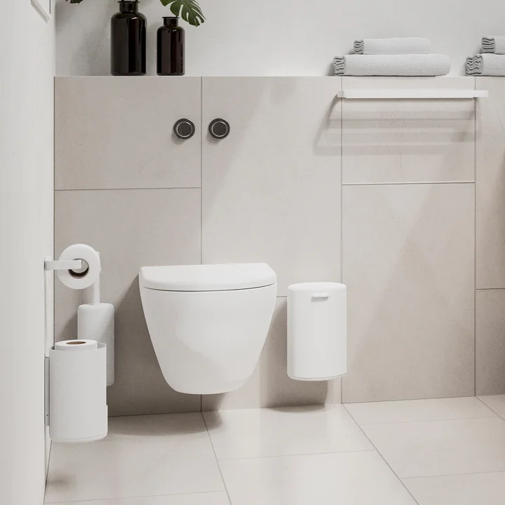 Rim Mülleimer (Wandmontage), 3.3 l., weiß von Zone Denmark