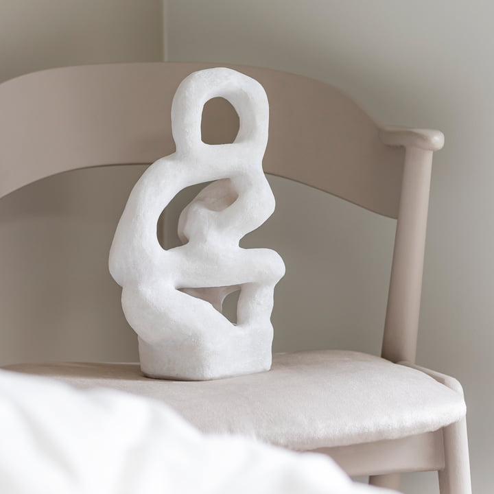 Art Piece Skulptur von Mette Ditmer in der Farbe off-white