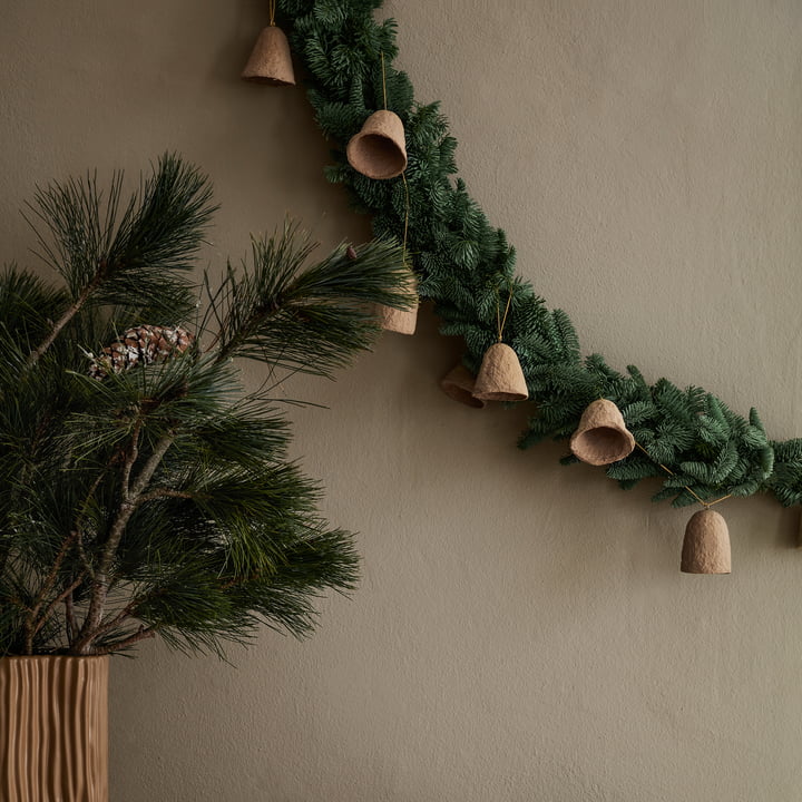 Christmas Pulp Glocken-Girlande von Broste Copenhagen