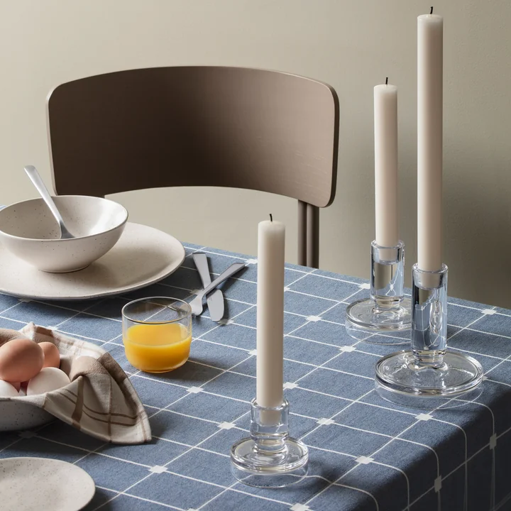 Tila Stoffserviette, maritime blue / off-white von Broste Copenhagen