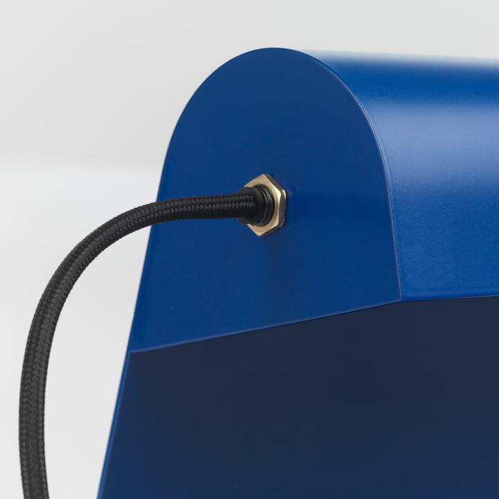 Lampe de Bureau Tischleuchte von Vitra in der Ausführung Prouvé Bleu Marcoule