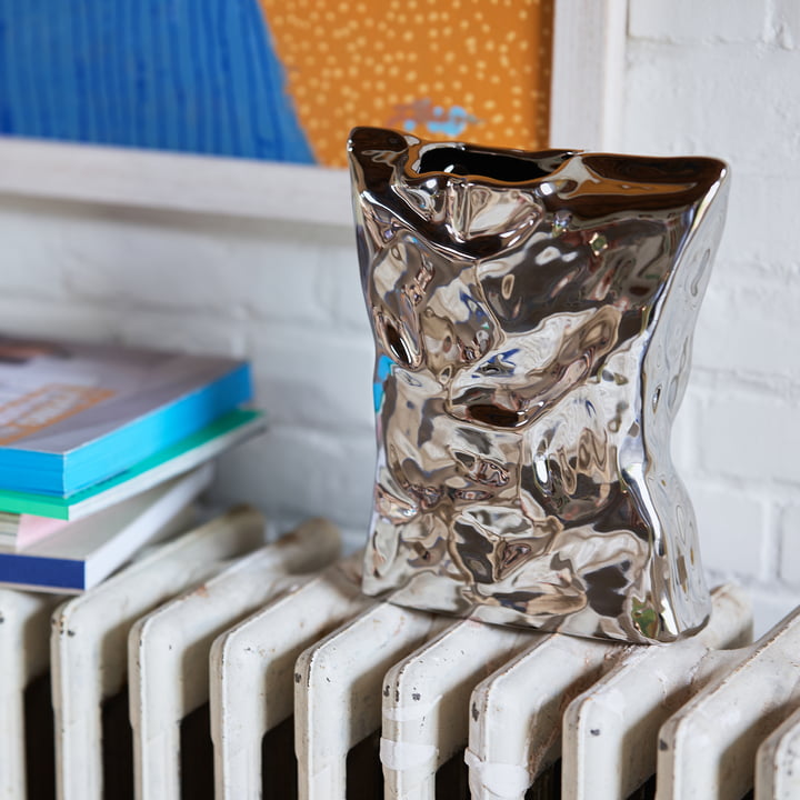 Objects Bag of Crisps Vase, chrom von HKliving