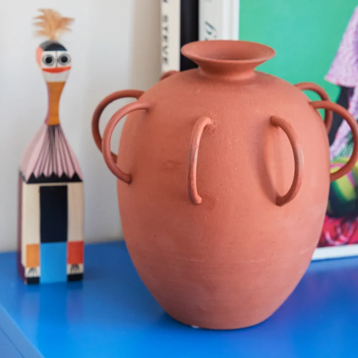 Objects Terracotta Vase mit Henkel, natural terracotta von HKliving