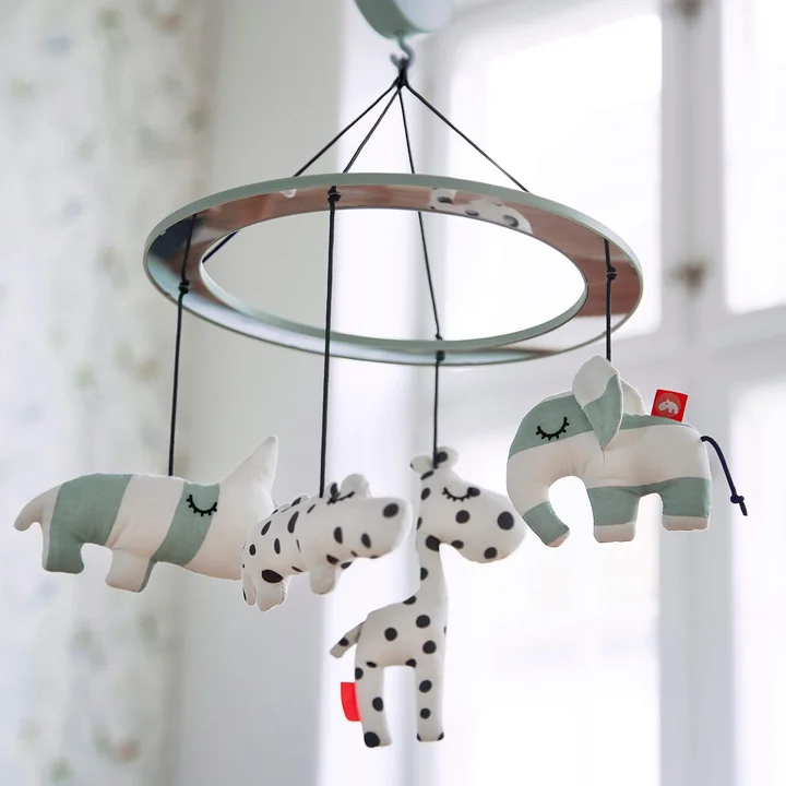 Musik-Mobile mit Spiegel von Done by Deer