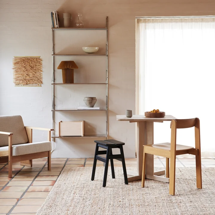 Block Loungesessel und Angle Standard Hocker von Form & Refine