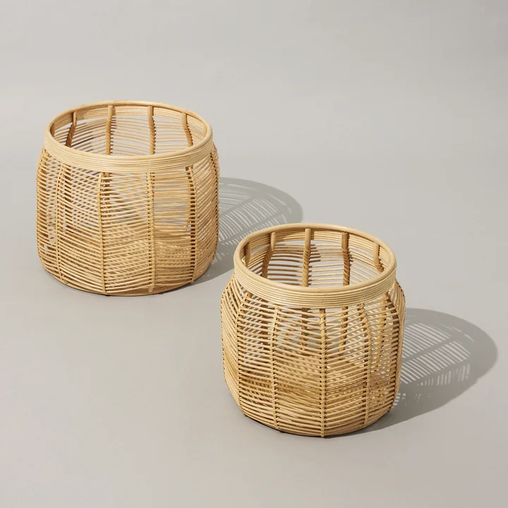 Luna Aufbewahrungskorb, Rattan natur von Hübsch Interior 
