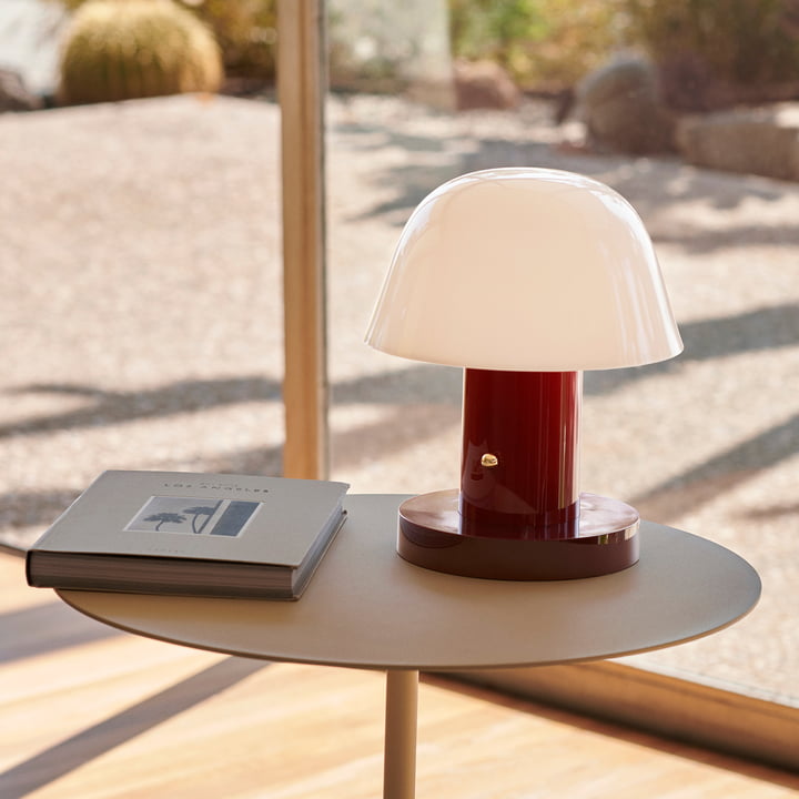 &Tradition - Setago JH27 Akku-Tischleuchte (LED), maroon / grape