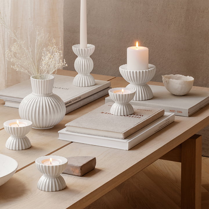 Tura Kerzenhalter von Lyngby Porcelæn