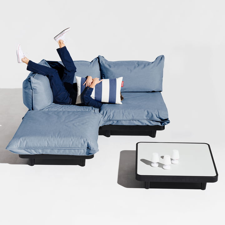 Fatboy - Paletti Outdoor Set, medium inkl. Tisch, sturmblau