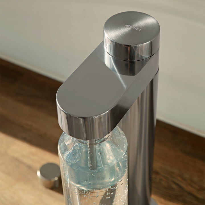 Brus Wassersprudler von Stelton in der Ausführung stahl