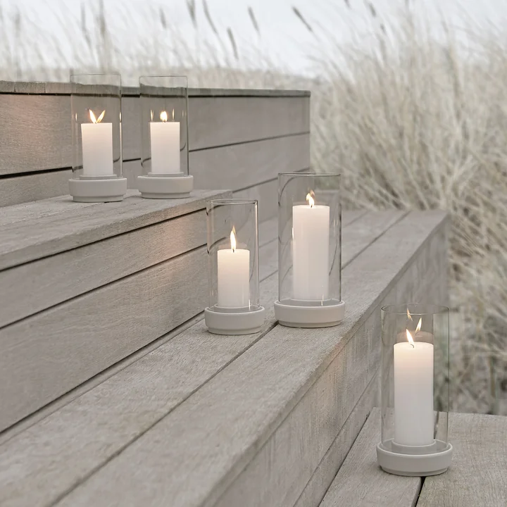 Hurricane Windlicht von Stelton in der Farbe sand