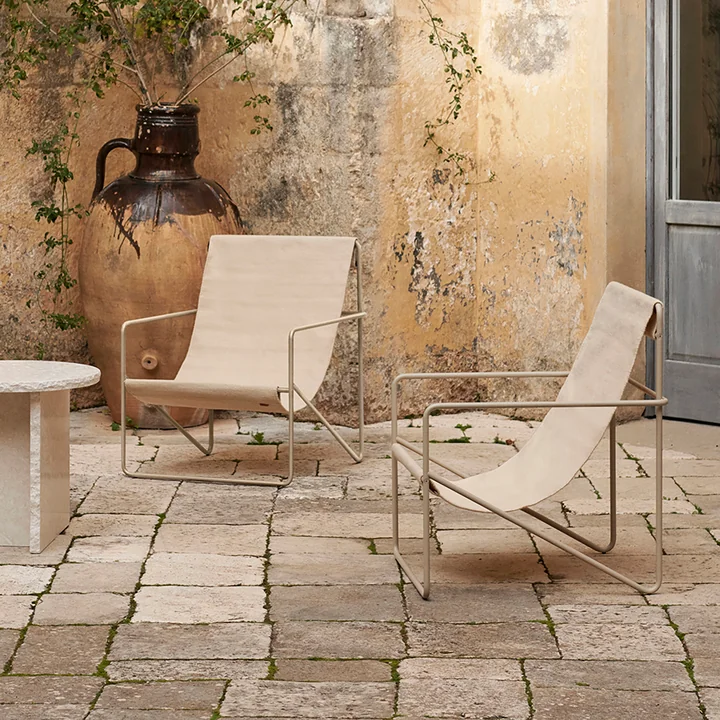 Desert Lounge Chair, cashmere / cloud von Ferm Living