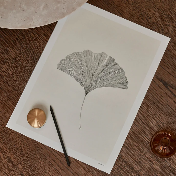 Ginkgo Leaf von Ana Frois von The Poster Club