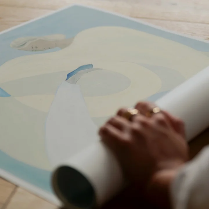 Hold You - Blue von Sofia Lind