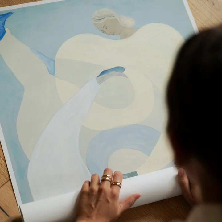 Hold You - Blue von Sofia Lind