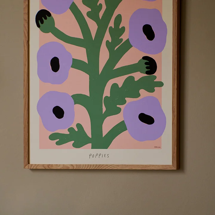 Purple Poppies von Madelen Möllard von The Poster Club