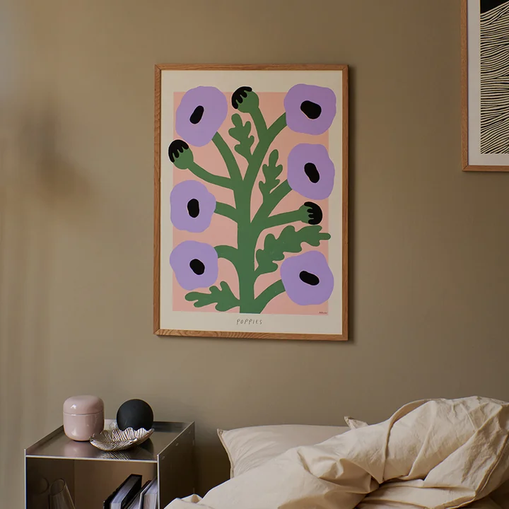 Purple Poppies von Madelen Möllard von The Poster Club