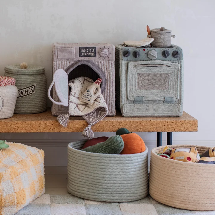 Spiel- und Aufbewahrungskorb, Küche, salbei blau von Lorena Canals