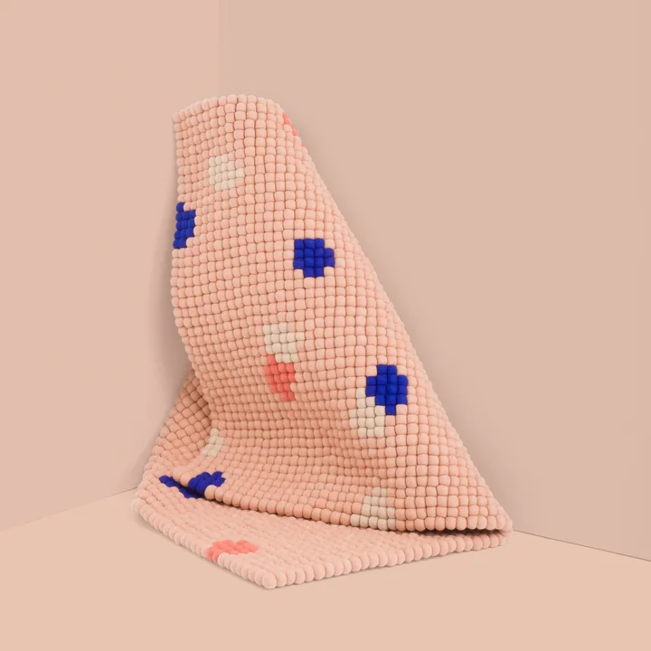 myfelt - Terra Filzkugelteppich rechteckig