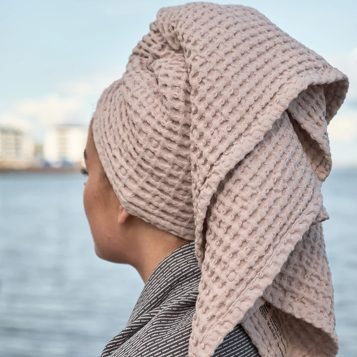 Big Waffle Duschtuch, 50 x 130 cm von The Organic Company