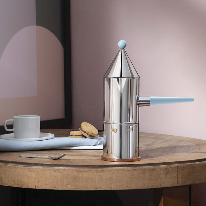 La conica manico lungo Espressokocher von Alessi