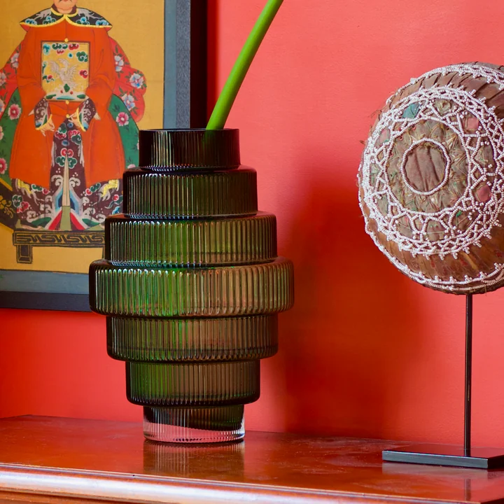 Steps Vase, grün von Pols Potten