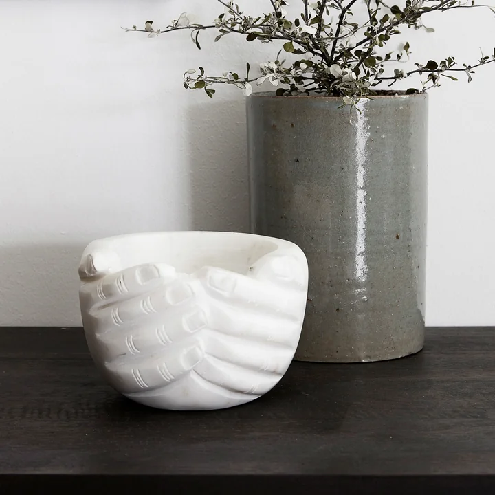 House Doctor - Hands Schüssel Ø 15 cm, off-white