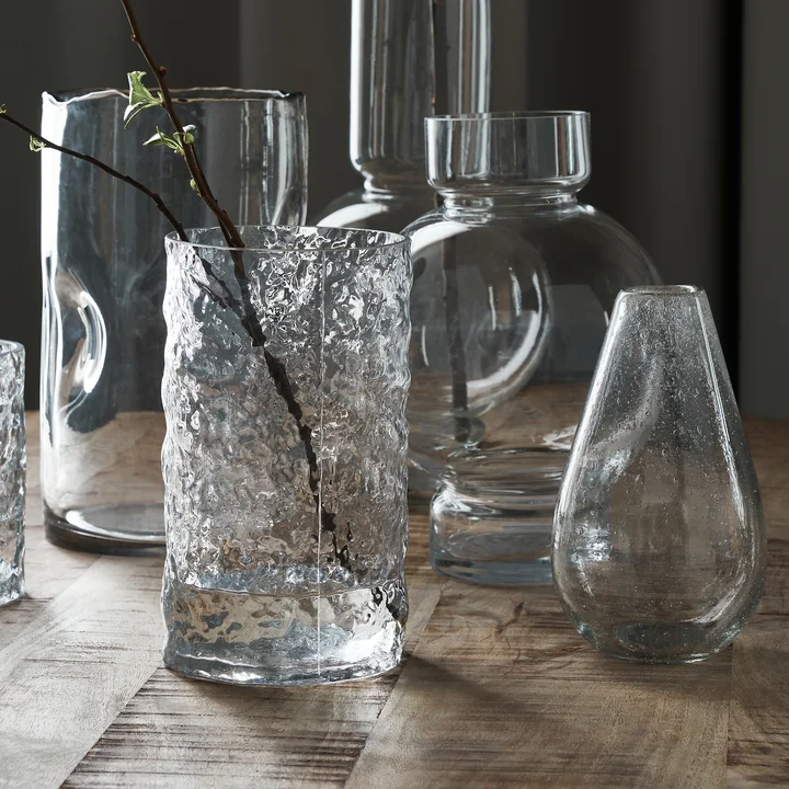 House Doctor - Huri Vase, H 20 cm, klar