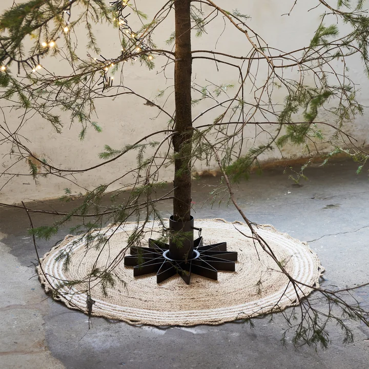 Nord Weihnachtsbaumteppich von House Doctor in der Ausführung natur