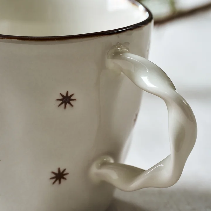 Starry Tasse von House Doctor in der Farbe weiß (2er-Set)