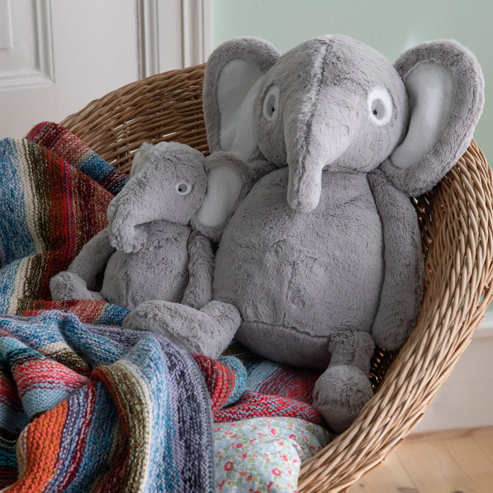 Kuscheltier Finley der Elefant, grau von Sebra