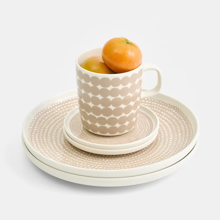 Marimekko - Oiva Siirtolapuutarha Teller, Oiva Räsymatto Becher
