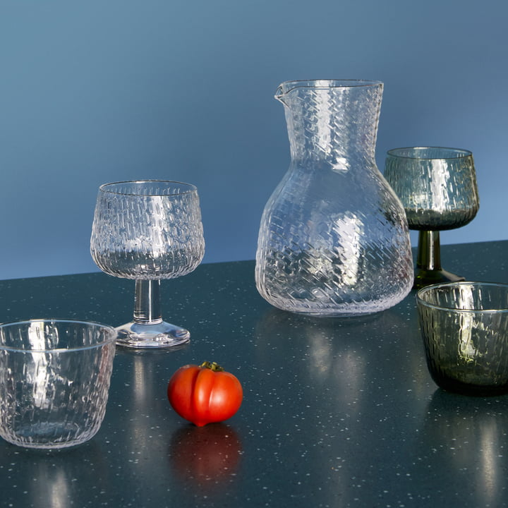 Syksy Glas, Weinglas, Karaffe von Marimekko