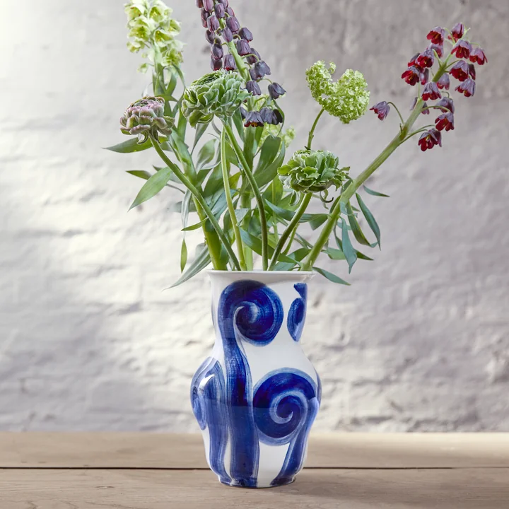 Tulle Vase von Kähler Design in der Farbe blau