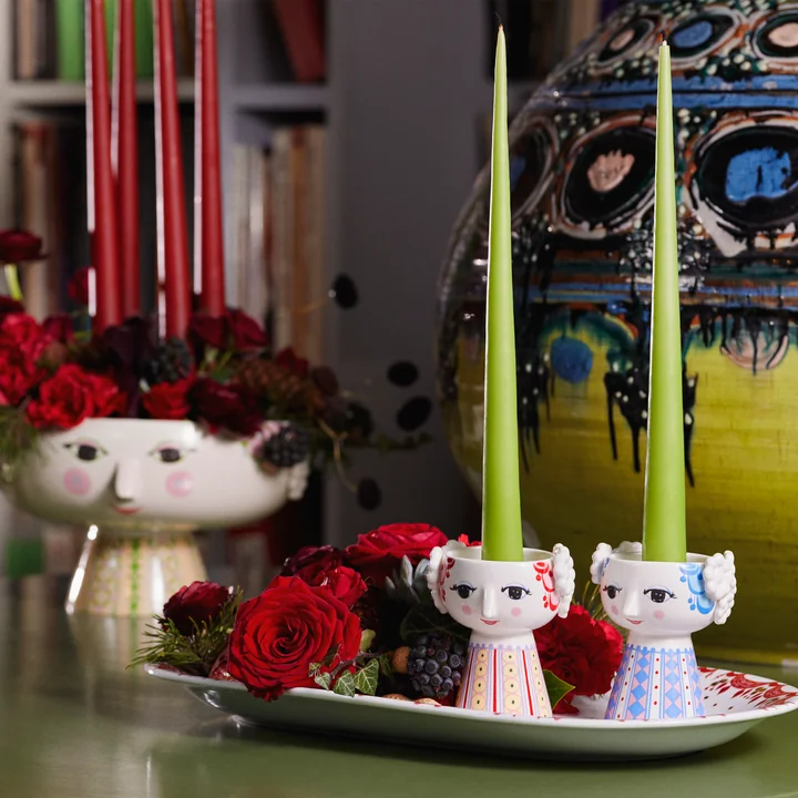 Bjørn Wiinblad - Eva Kerzenständer, blau und lavendelblau