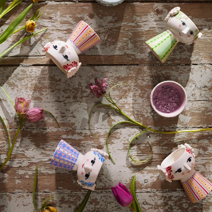 Bjørn Wiinblad - Eva Kerzenständer, blau und lavendelblau