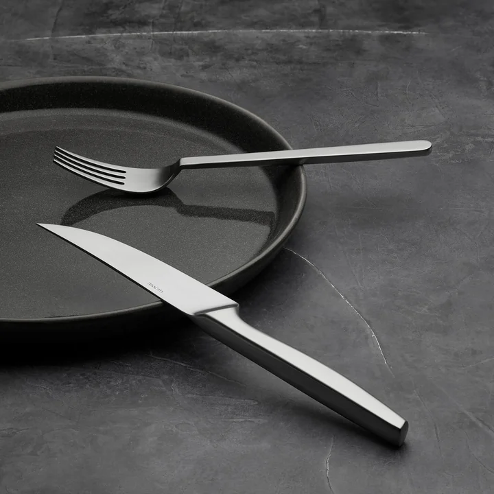 Gense - Norm Steakmesser, matter Stahl (4er-Set)