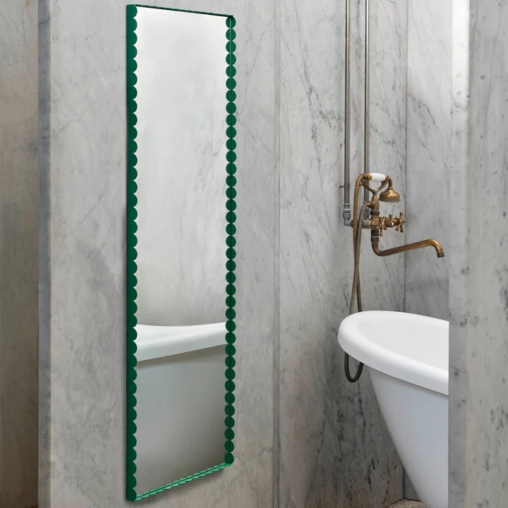 Arcs Spiegel, M, rechteckig, grün von HAY